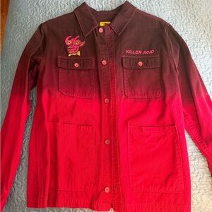 Ombre Red Work Jacket